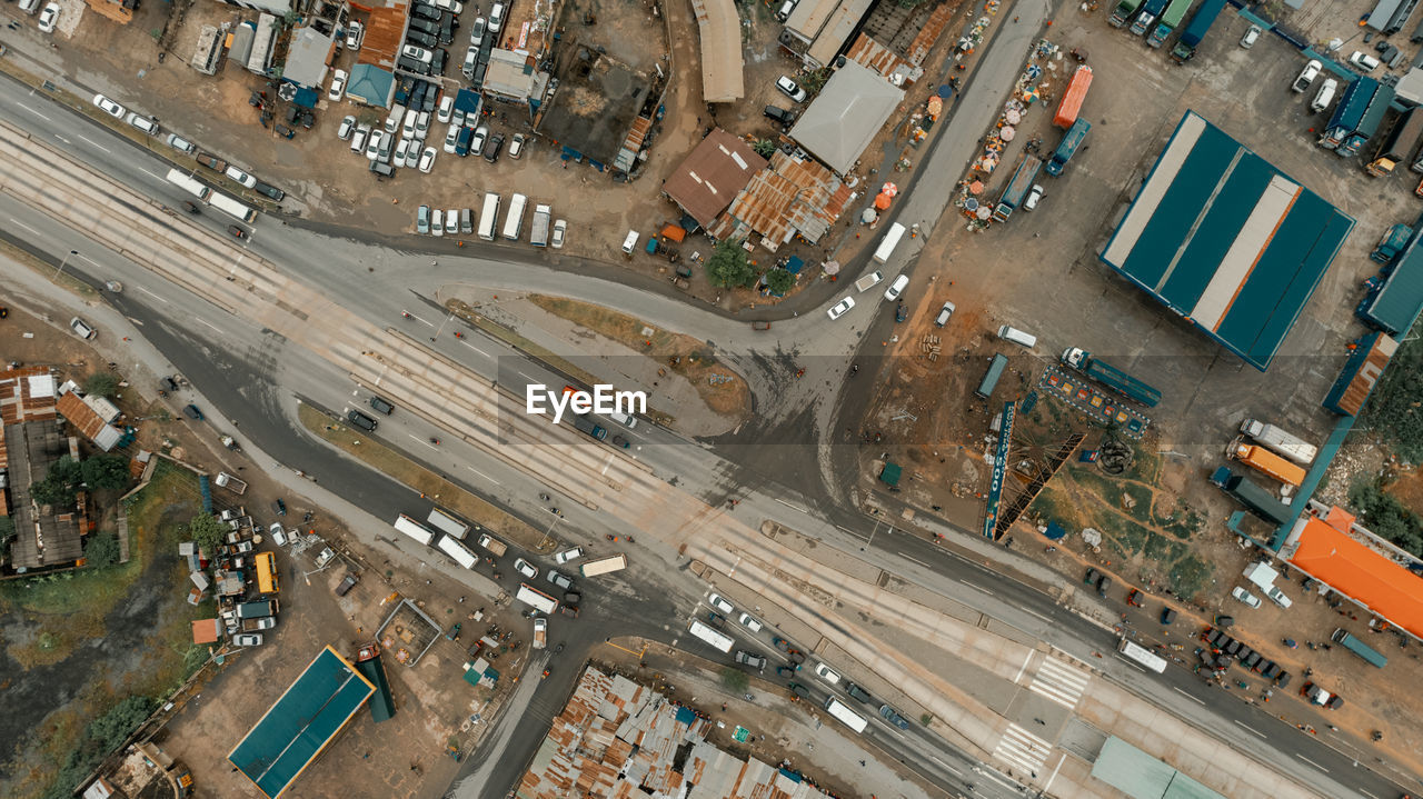 Aerial view of the industrial area in dar es salaam