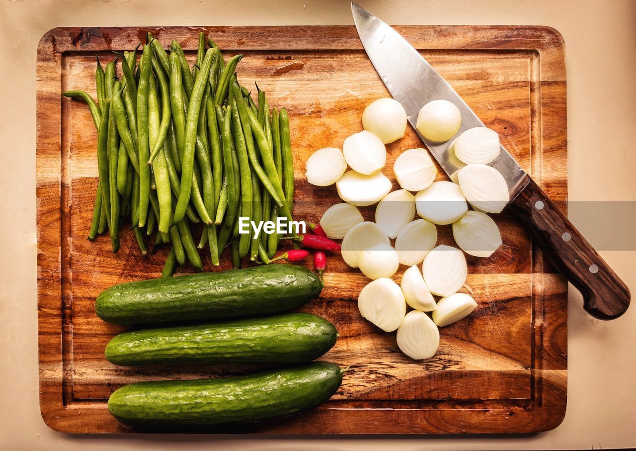 Close-up of vegetables on table