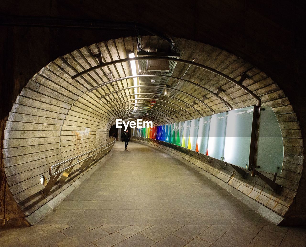PERSON IN TUNNEL