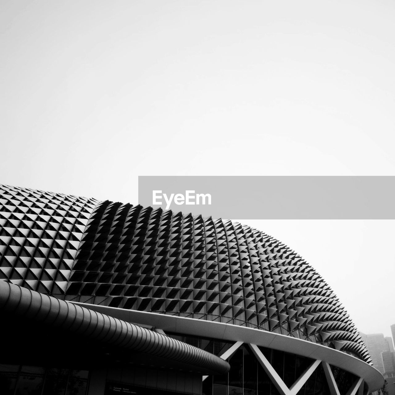 LOW ANGLE VIEW OF BUILT STRUCTURES AGAINST CLEAR SKY