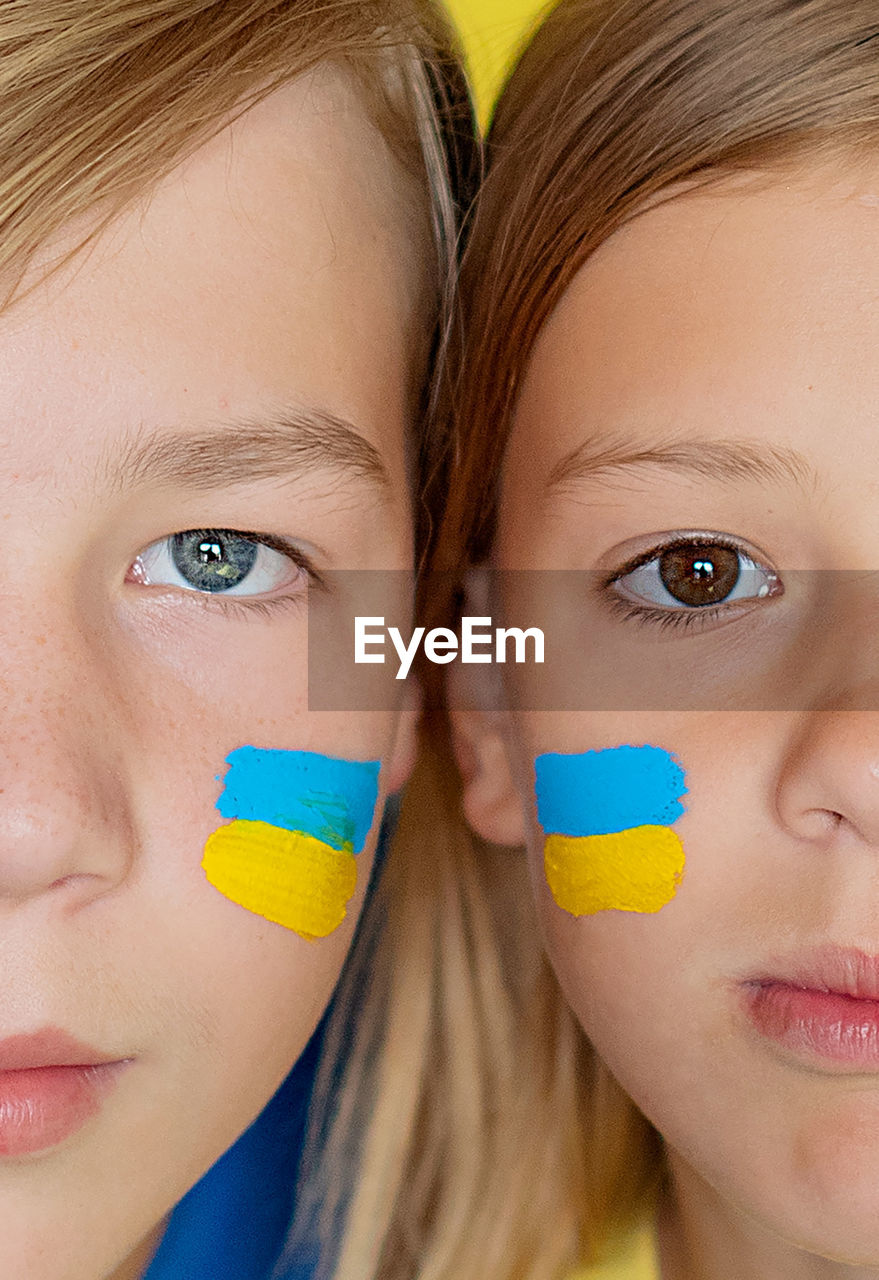 Close-up portrait of ukrainian family 