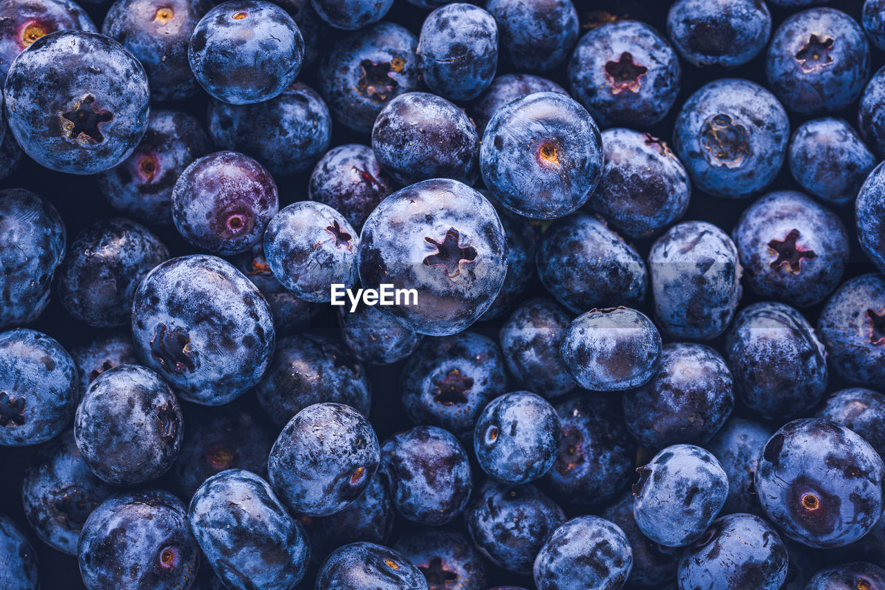 Full frame shot of blueberries