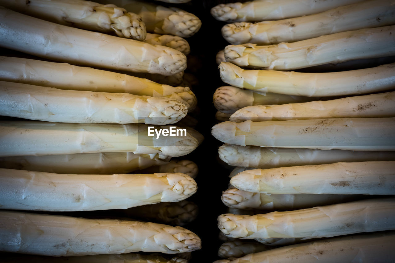 FULL FRAME SHOT OF STACK OF BREAD