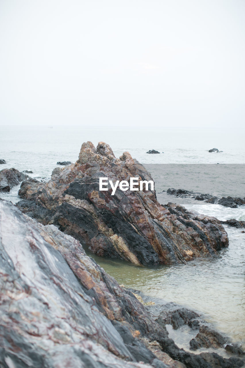 Rock formation at beach