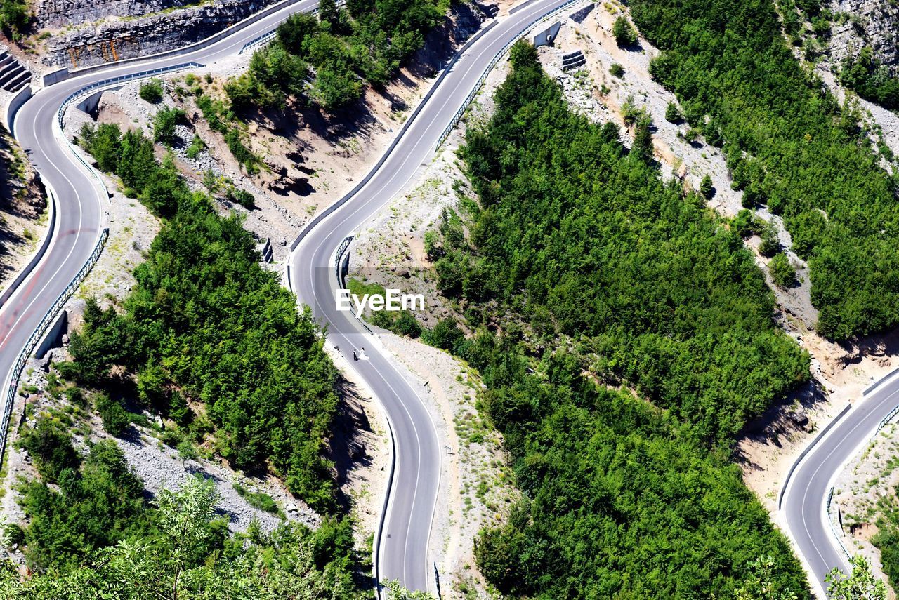 Aerial view of roads amidst landscape 