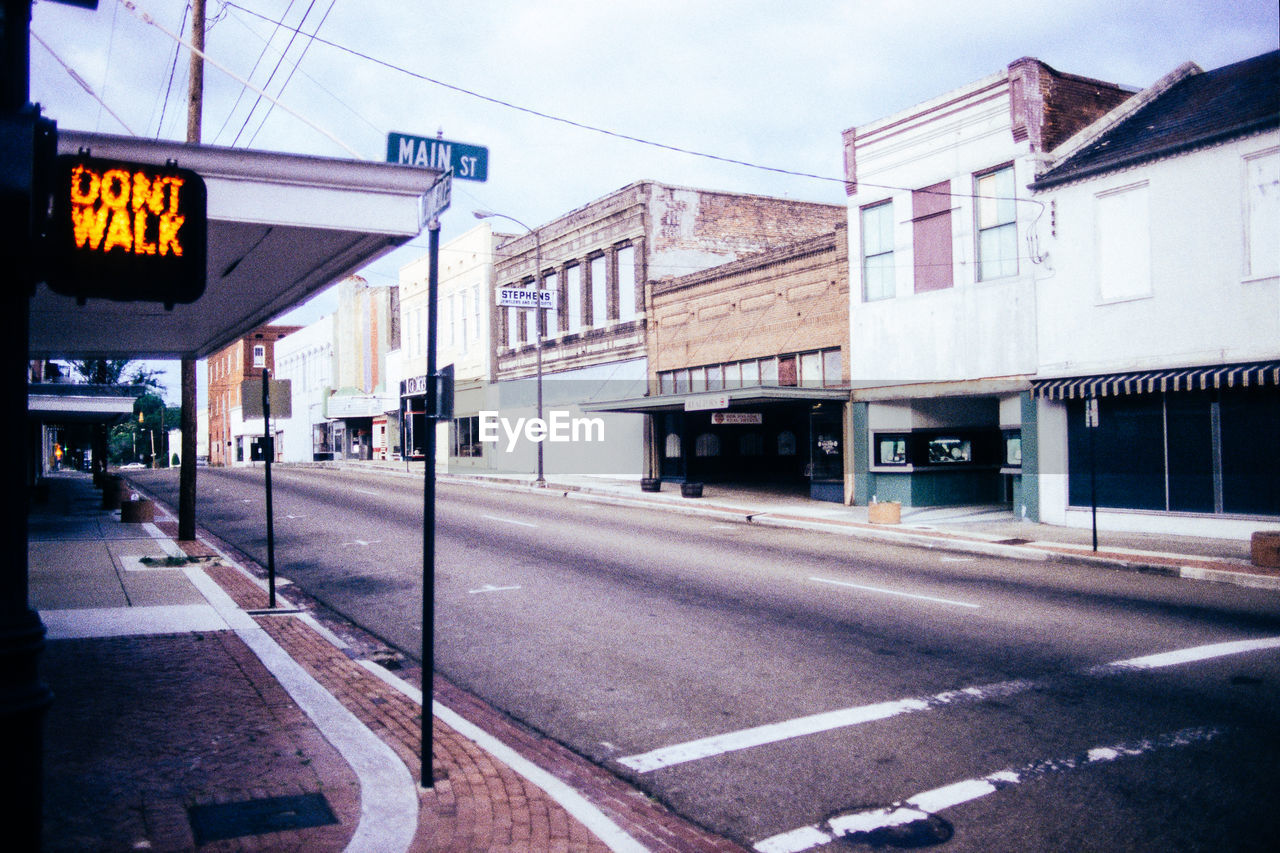 View of city street