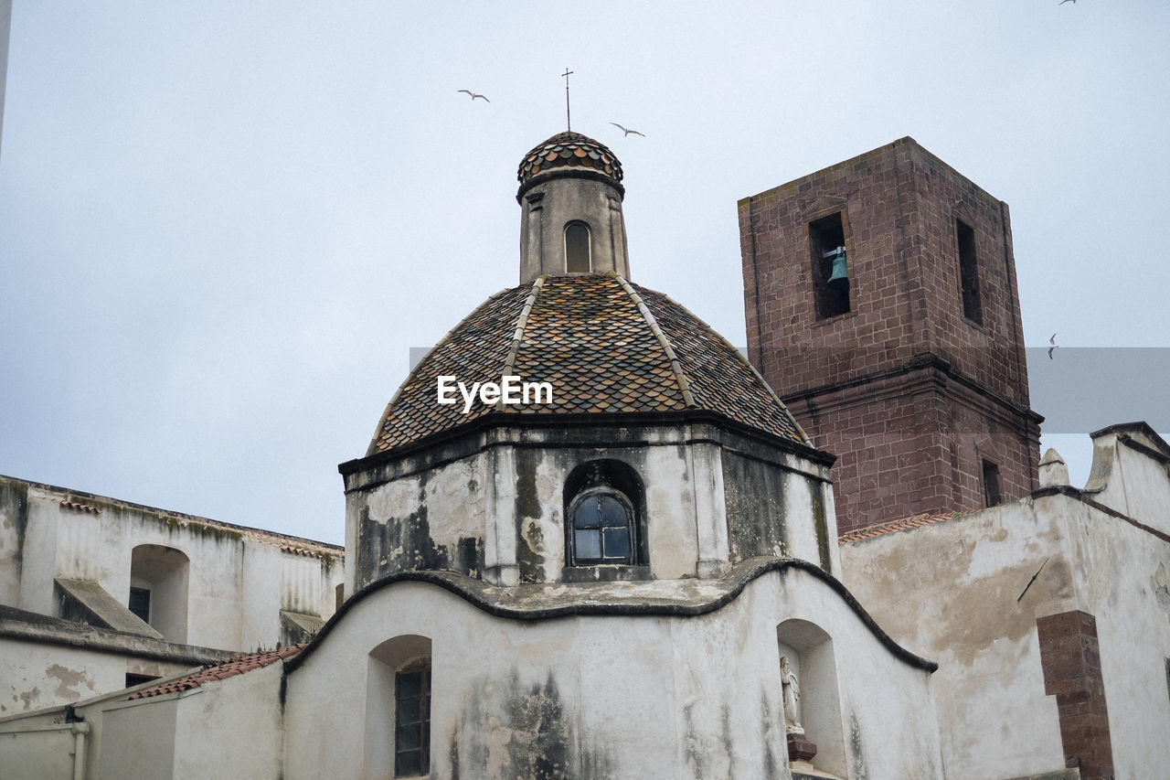 Low angle view of church against sky