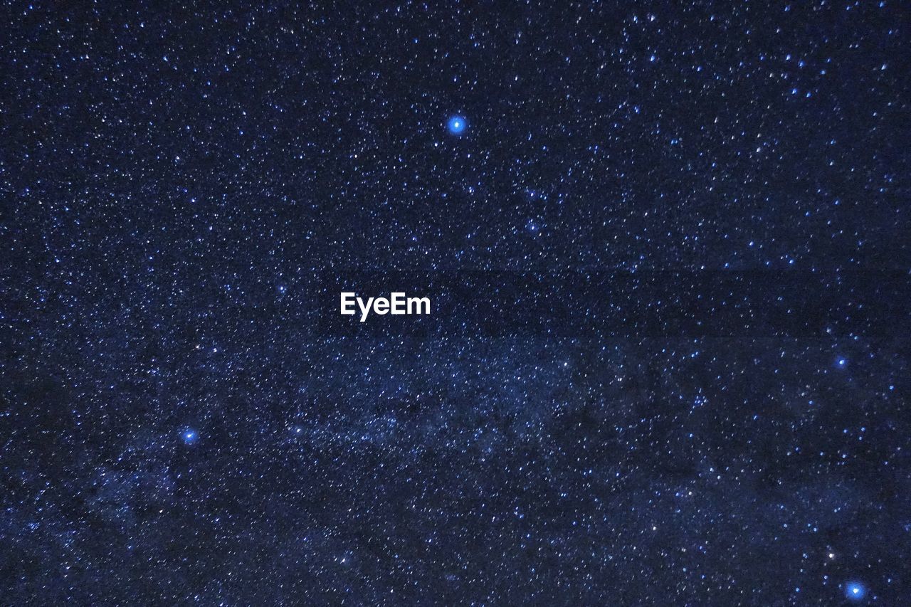 Full frame shot of star field in sky at night