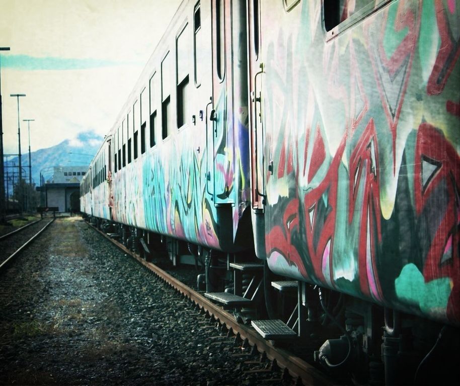 VIEW OF TRAIN AGAINST SKY