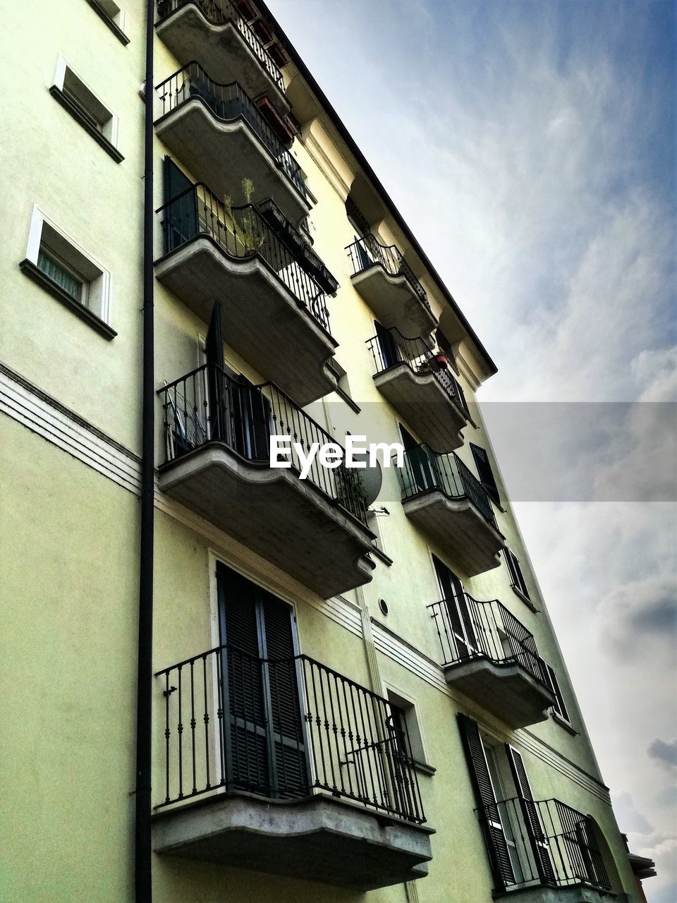 Low angle view of building against sky