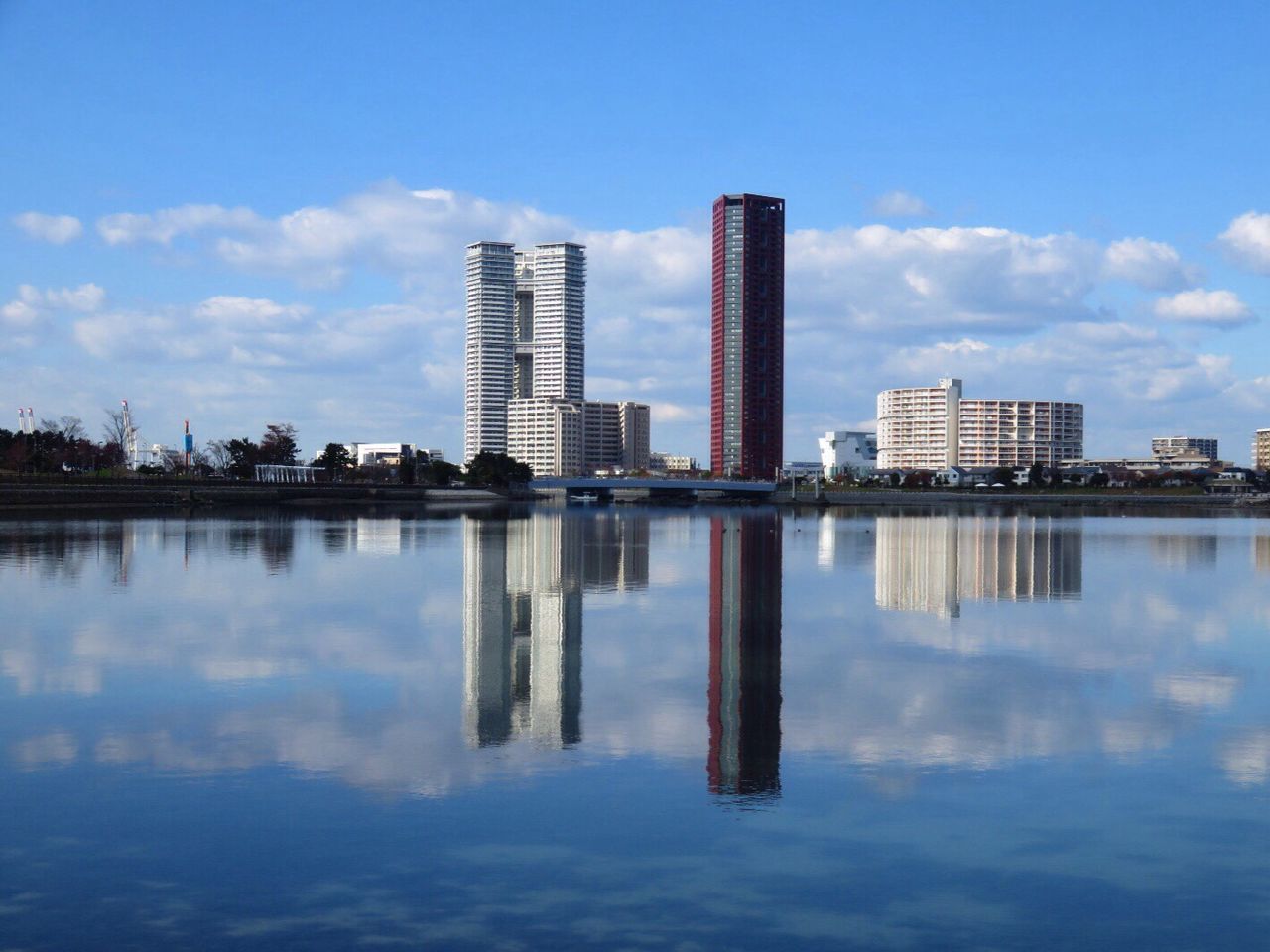 REFLECTION OF SKY ON LAKE