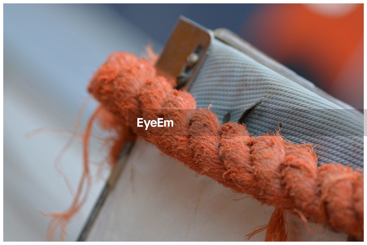 Close-up of ropes - nautical