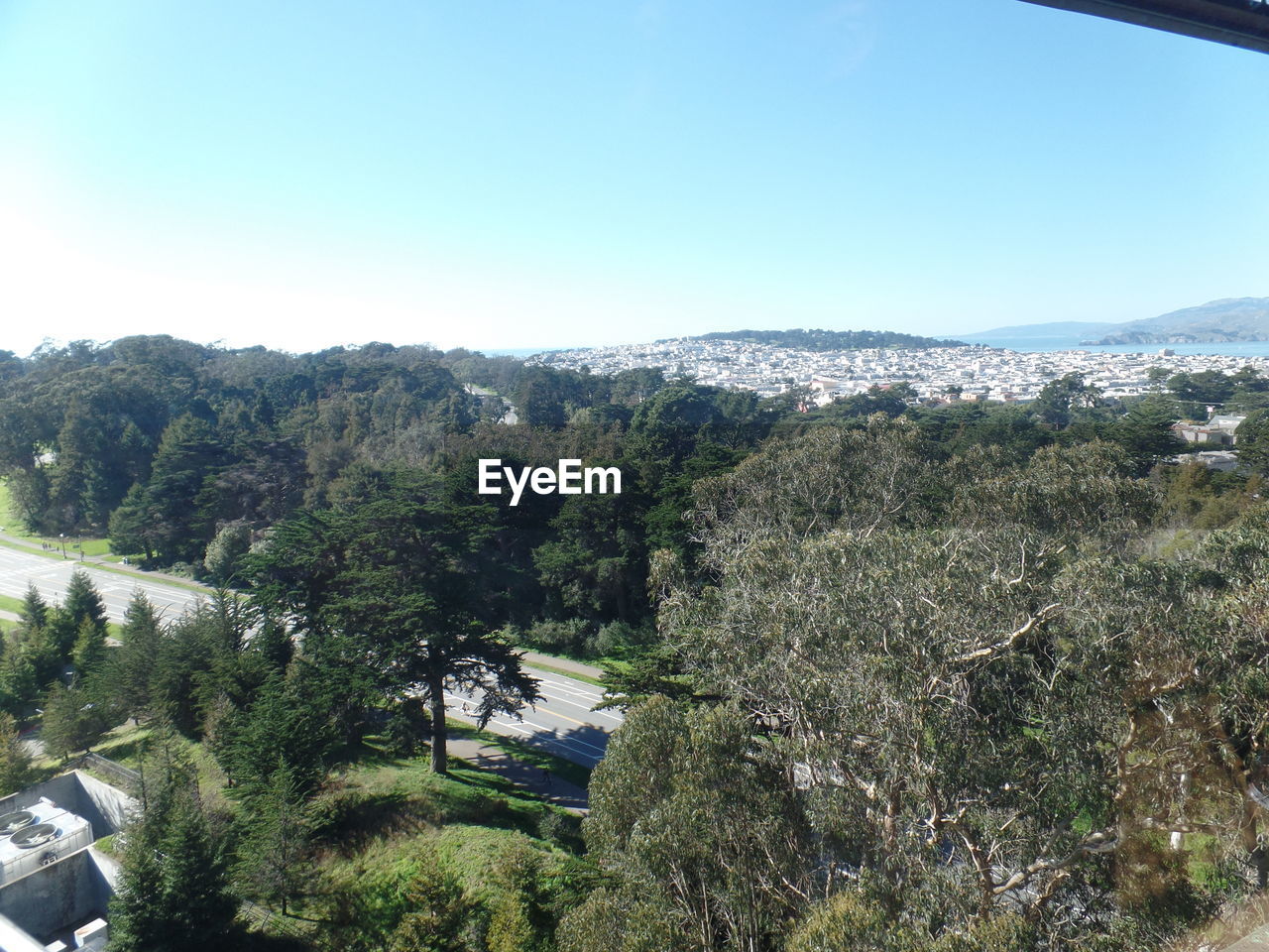 Scenic view of landscape against clear sky