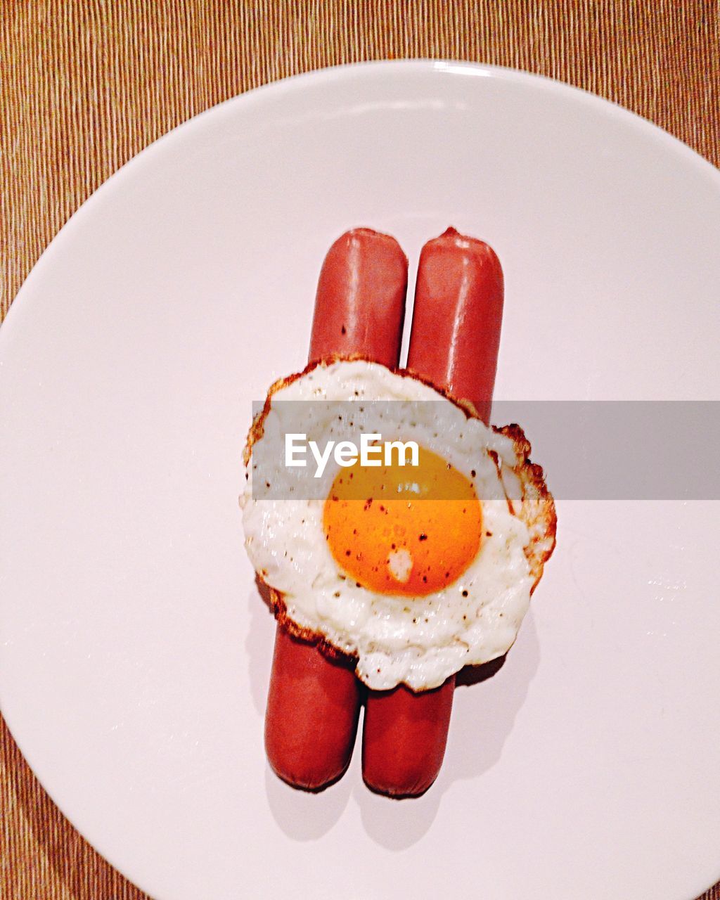 Close-up of breakfast in plate on table