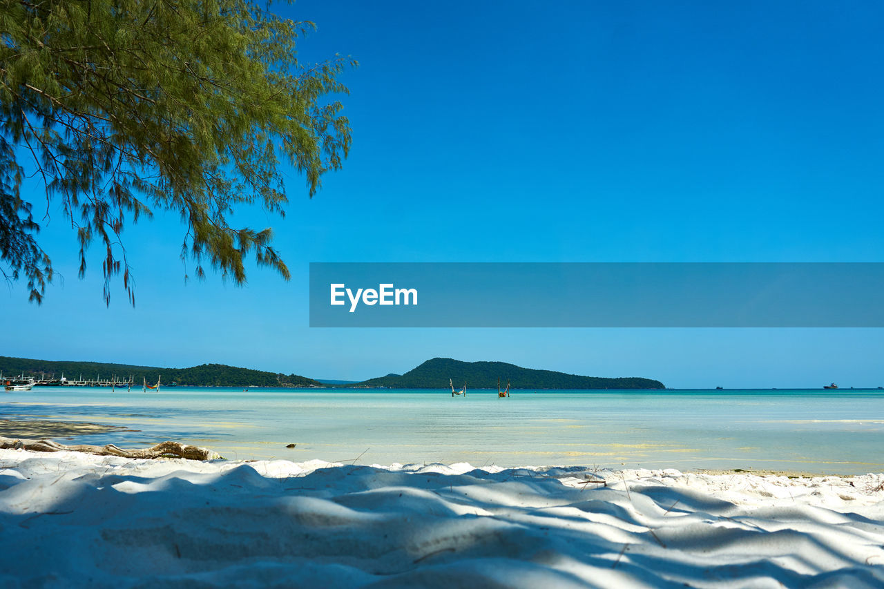 SCENIC VIEW OF SEA AGAINST BLUE SKY