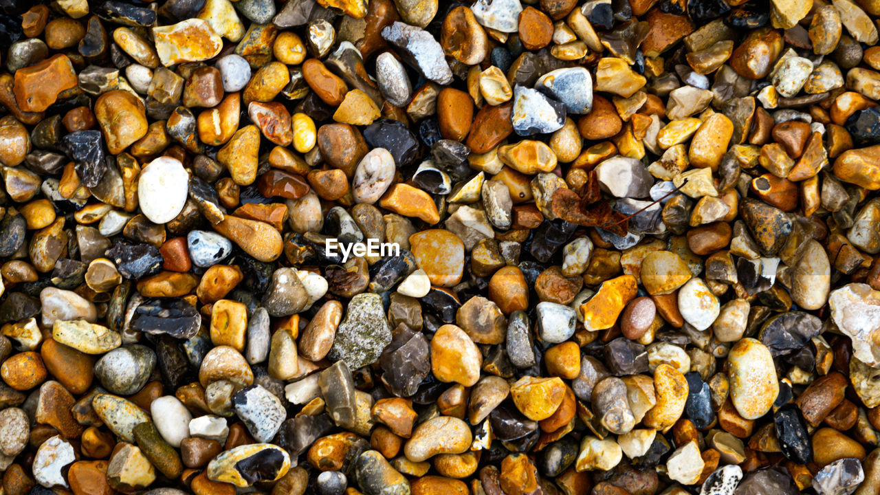 full frame shot of pebbles