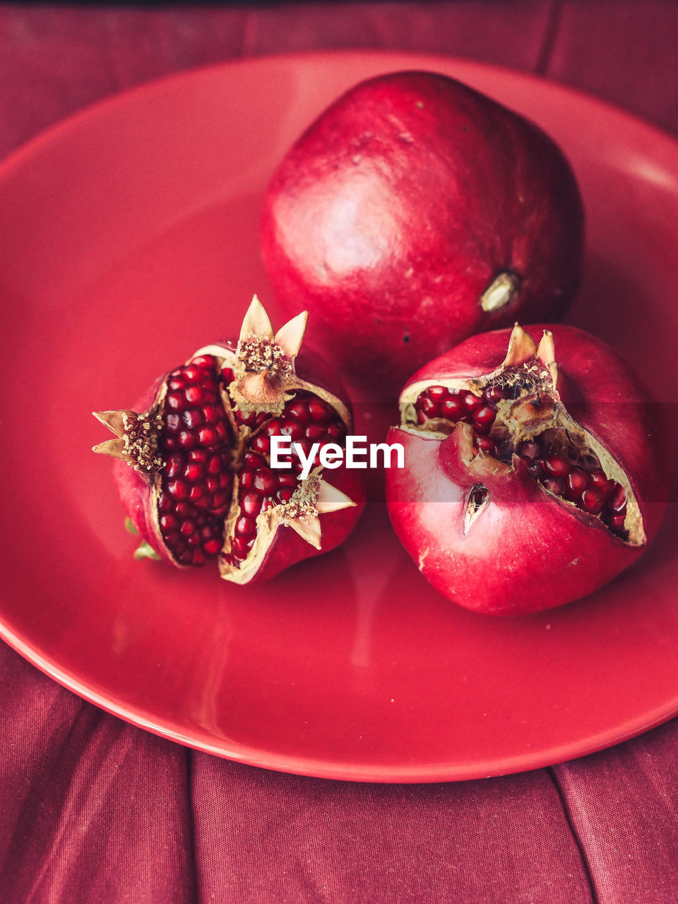 Close-up of pomegranate on table