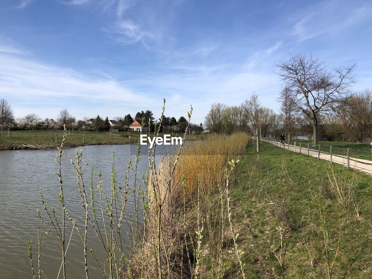 Scenic view of land against sky