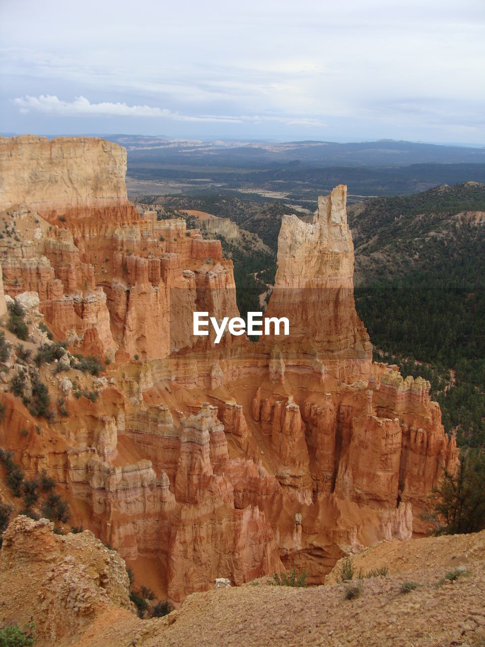 View of rock formations