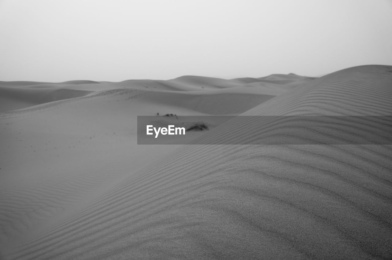 Scenic view of desert against sky