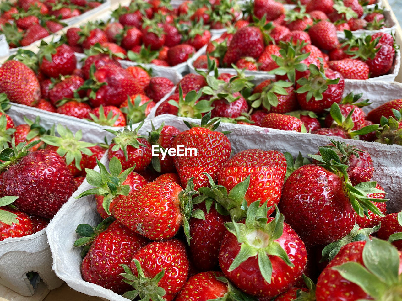 Full frame shot of strawberries