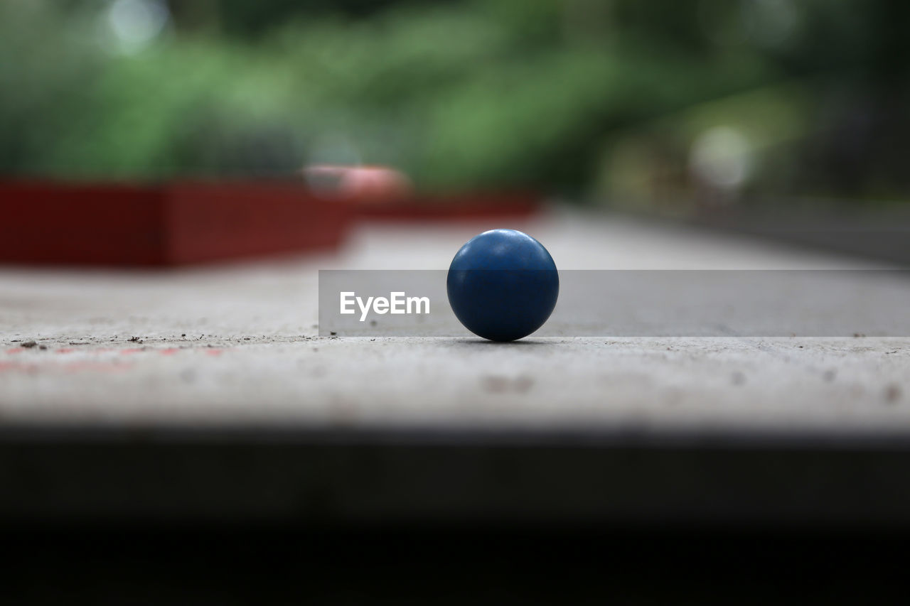 Close-up of ball on surface