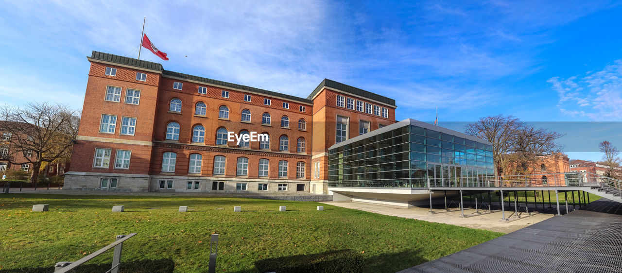 Kiel, germany - 15th november 2020 panoramic view at the local parliament building in kiel germany