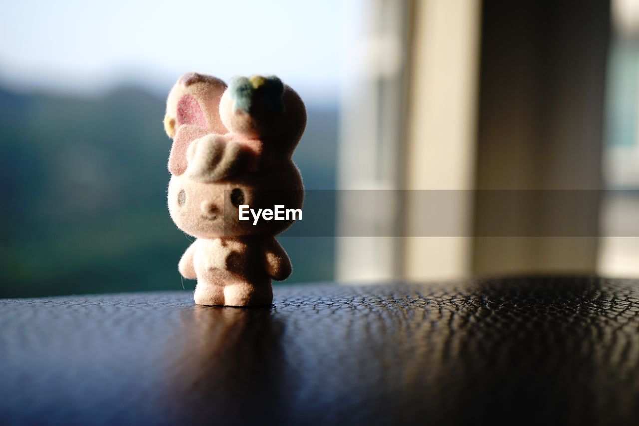 Close-up of toy on table