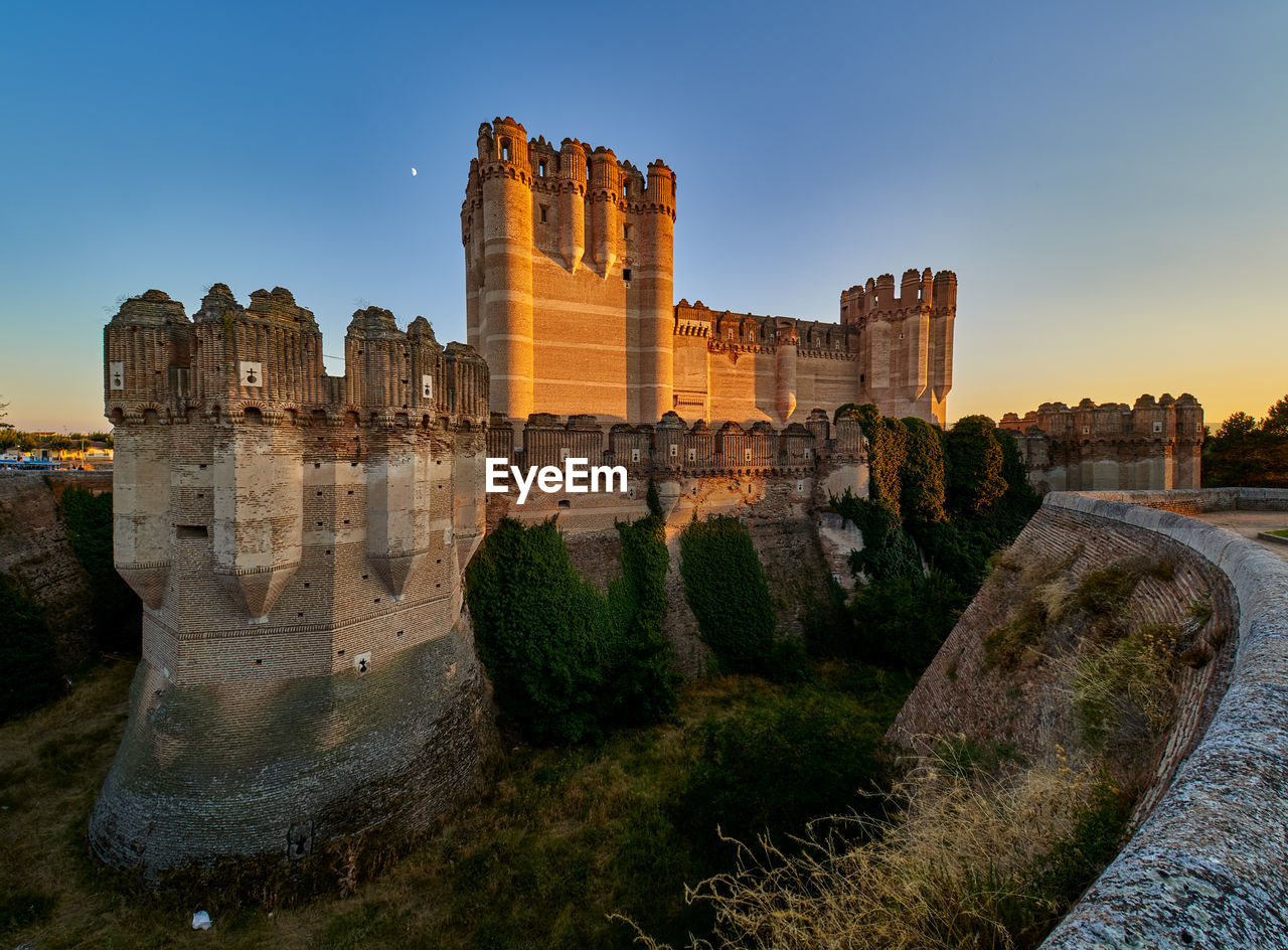 Coca castle, province of segovia, spain.