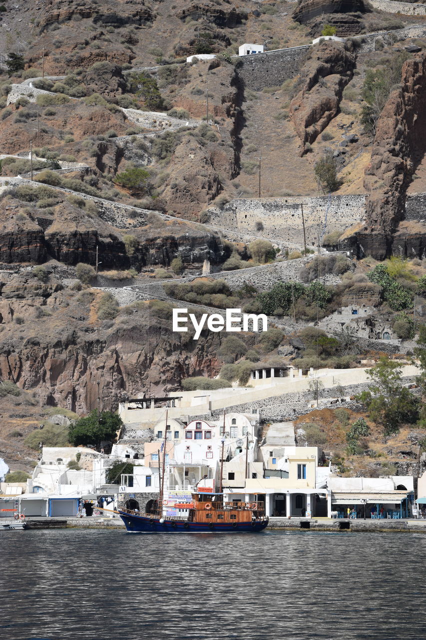 Santorini from the sea