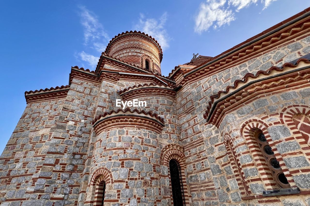 Low angle view of church of saints clement and panteleimon