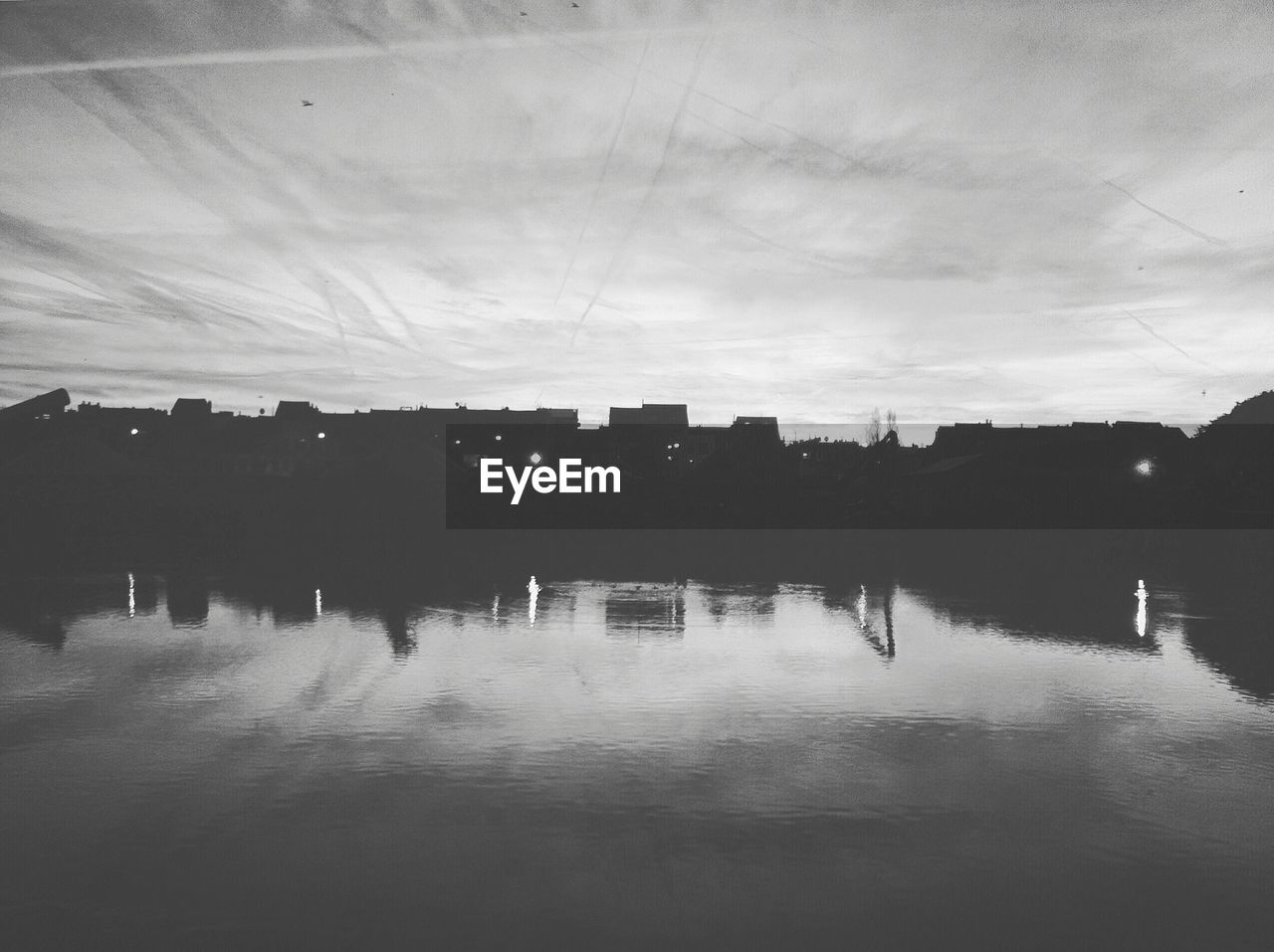 VIEW OF BUILT STRUCTURES IN WATER