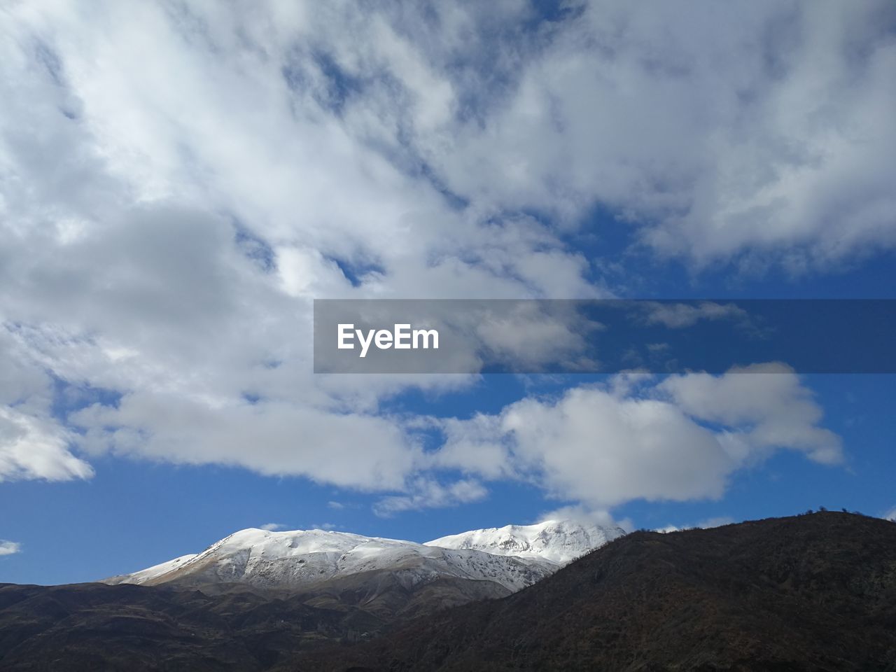Low angle view of mountains against sky