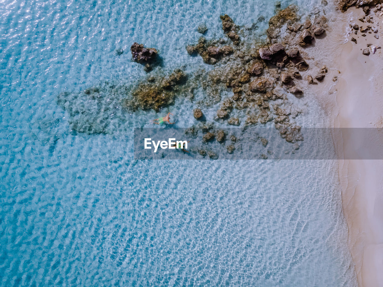 HIGH ANGLE VIEW OF BEACH