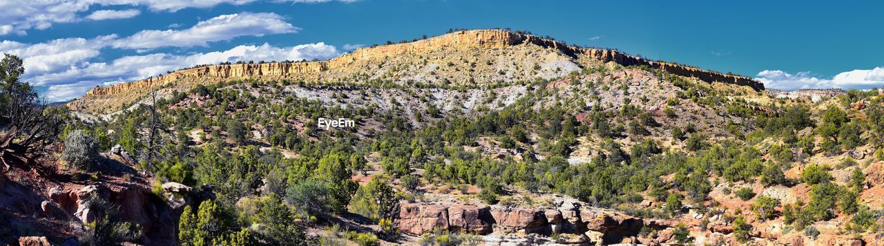 Escalante petrified forest state park views from hiking trail of the surrounding area lake utah