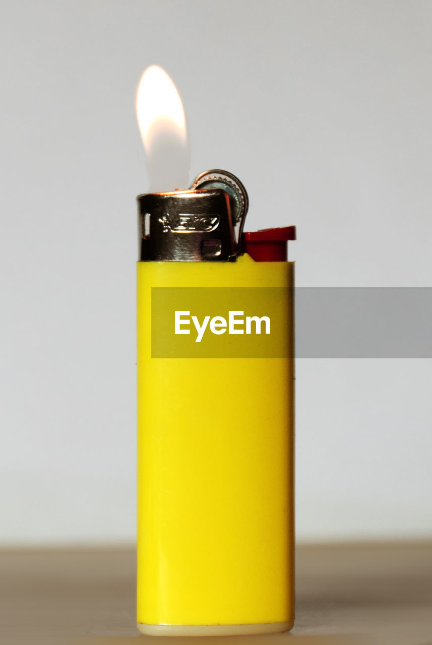 Close-up of cigarette lighter