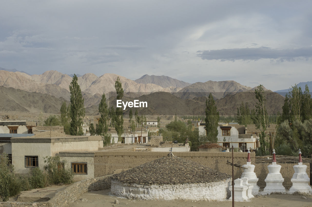 Thiksey, a small village that surrounds the thiksey monastery