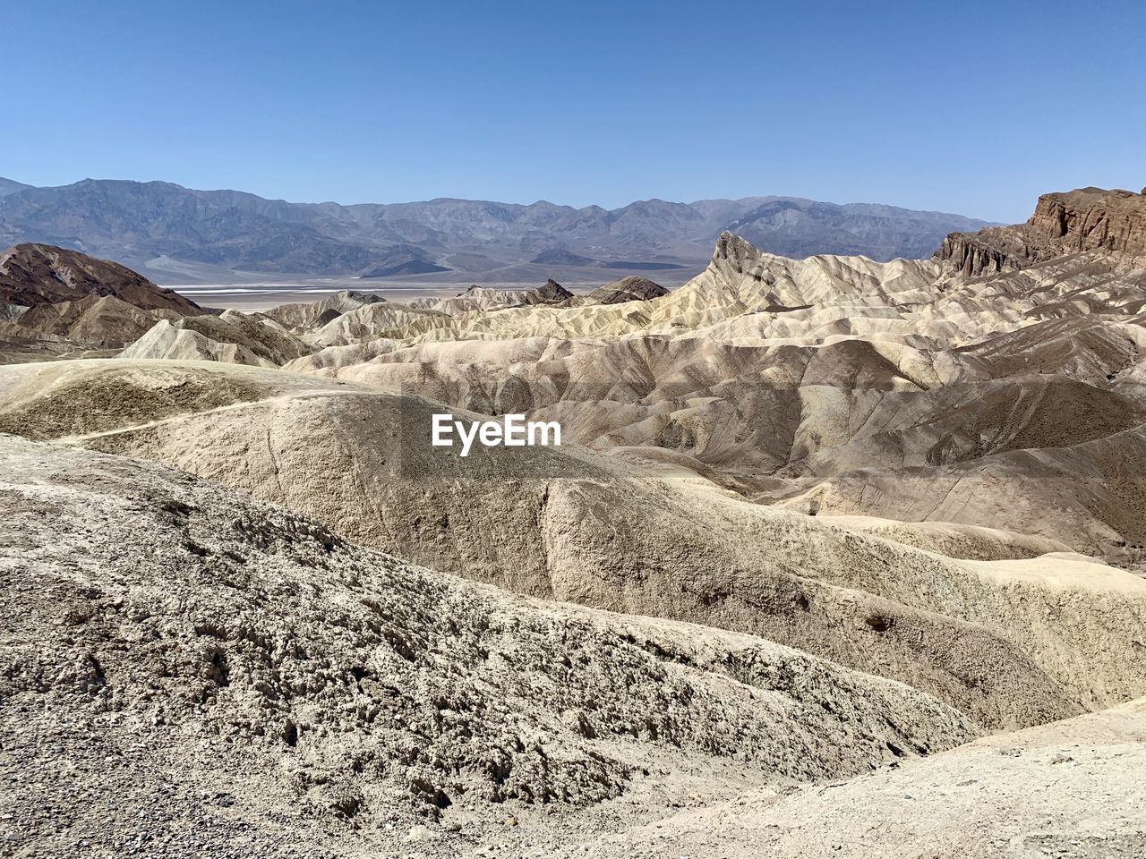 Scenic view of arid landscape against sky