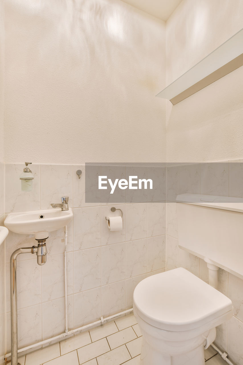 interior of bathroom at home