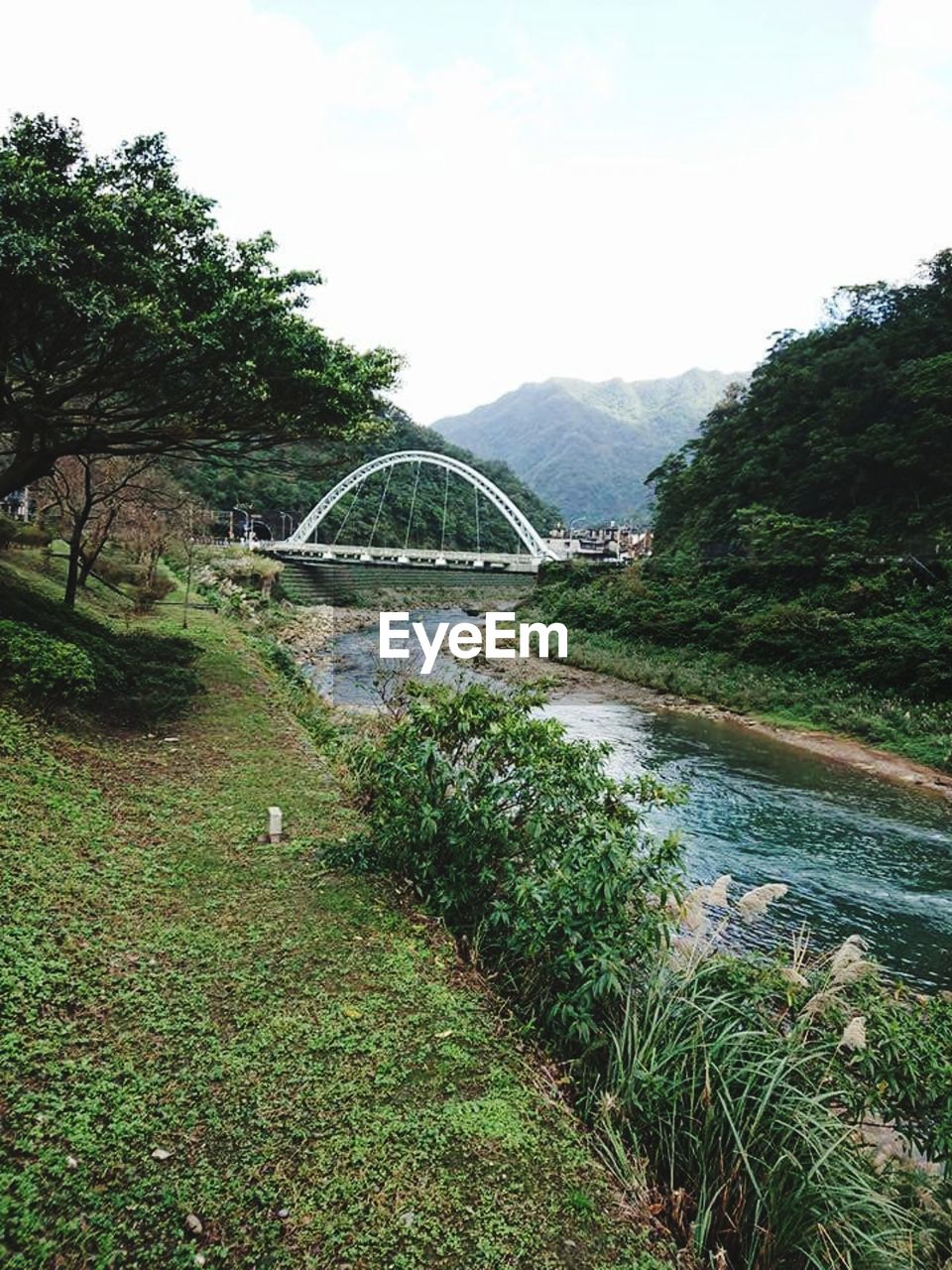 Scenic view of river against sky