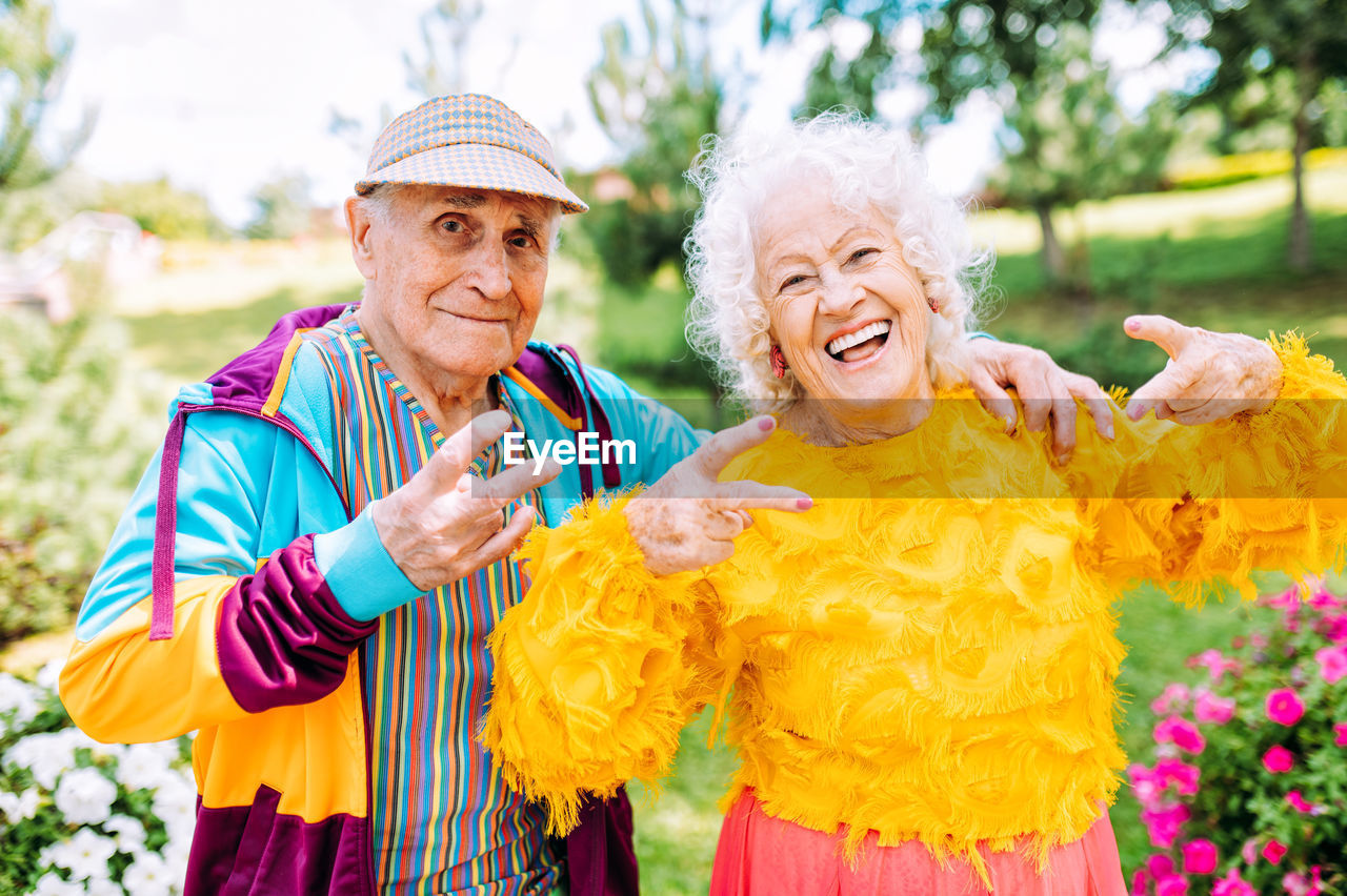 portrait of smiling friends enjoying in traditional festival