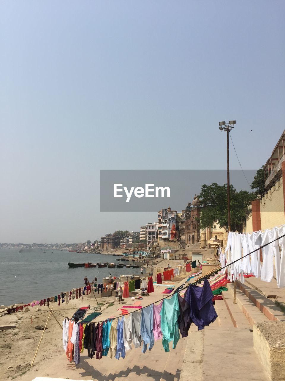 CLOTHES DRYING ON BEACH