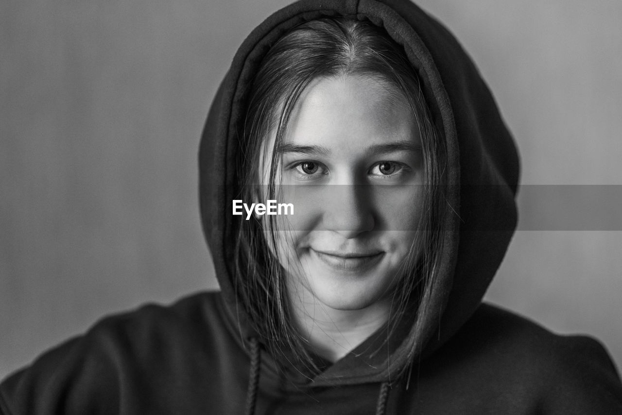 Portrait of smiling young woman