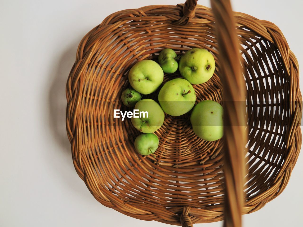 GREEN FRUITS IN BASKET AND FRUIT SALAD