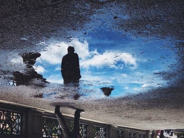 REFLECTION OF TREES IN WATER