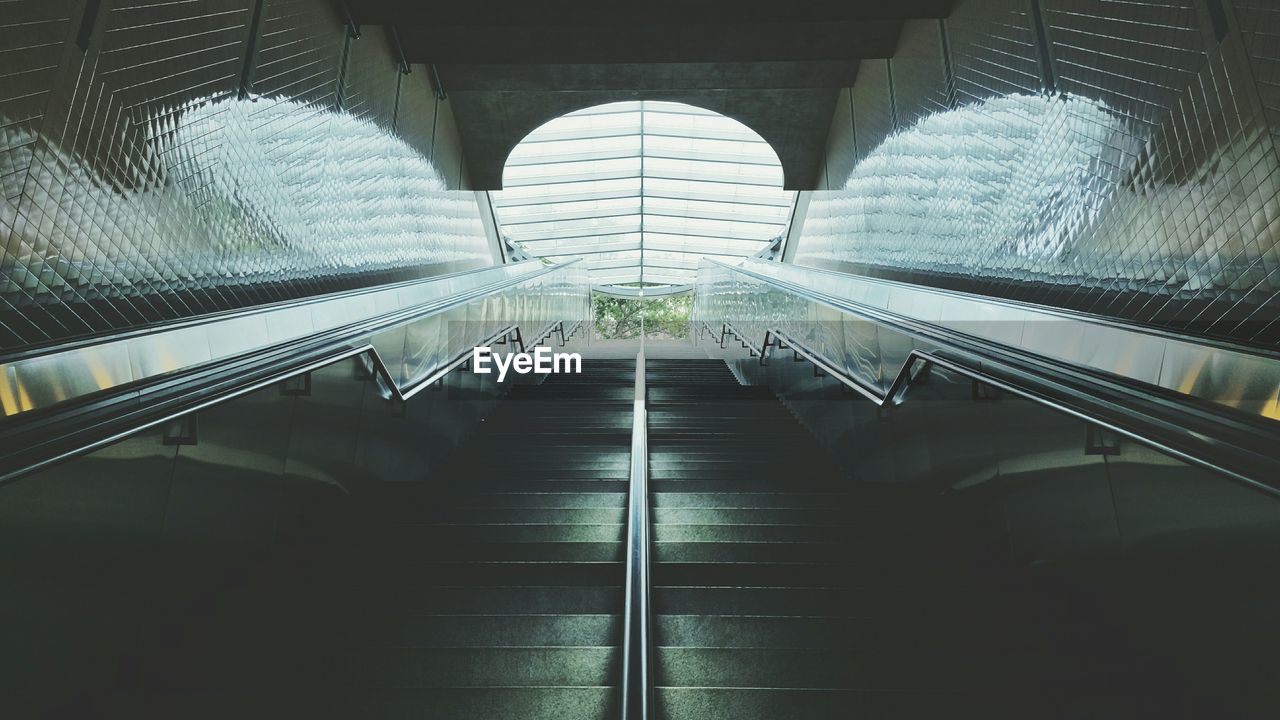 Empty staircase of building