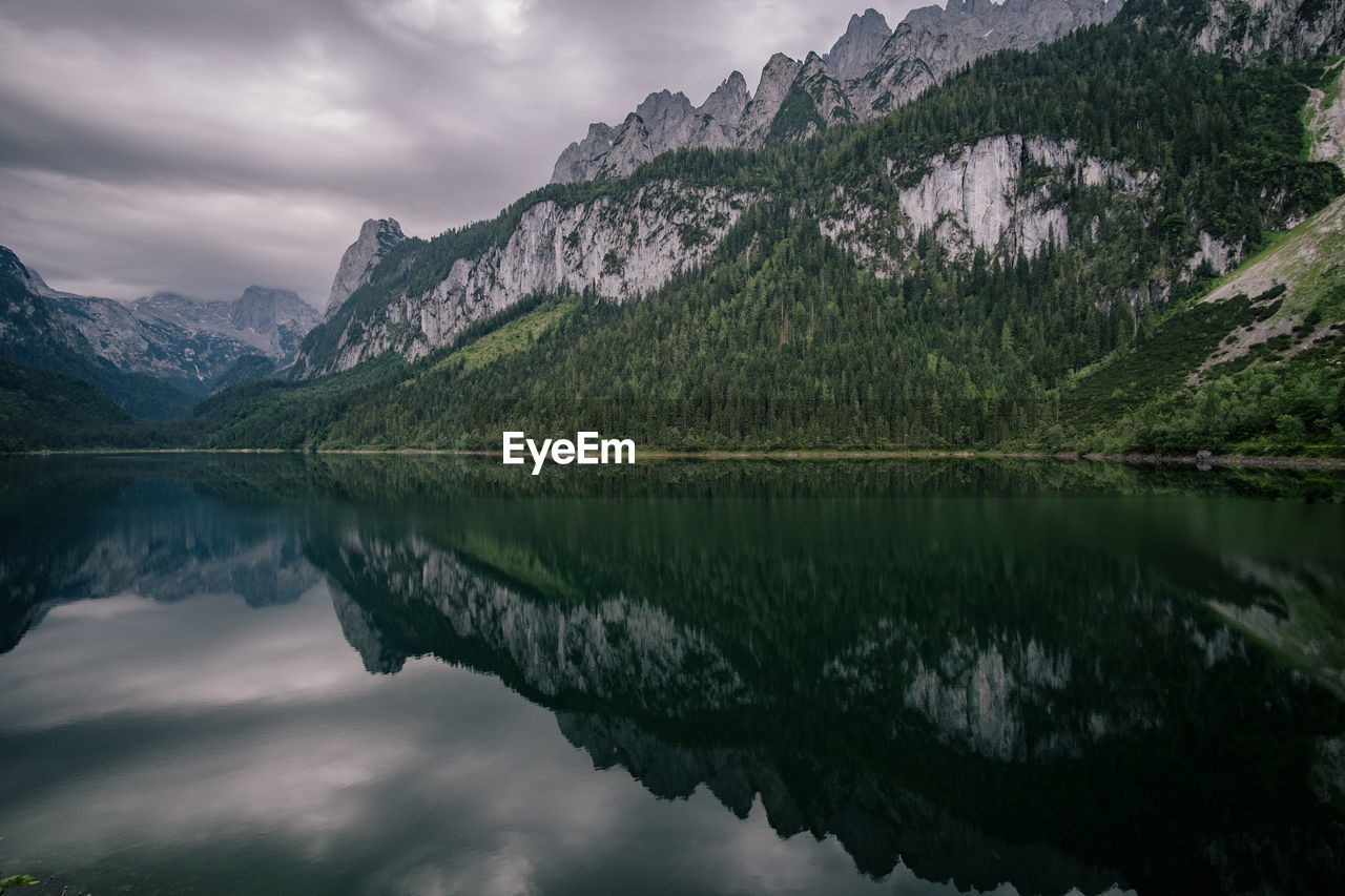 REFLECTION OF MOUNTAIN IN LAKE