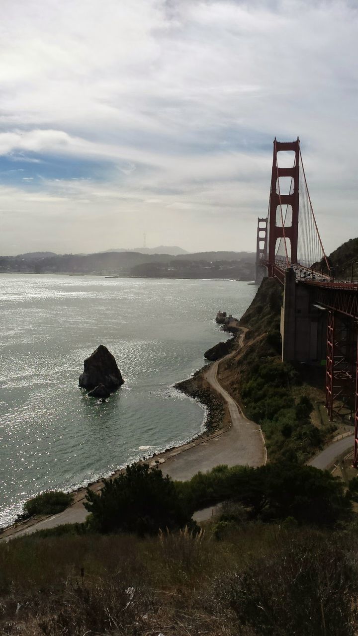 SUSPENSION BRIDGE OVER SEA