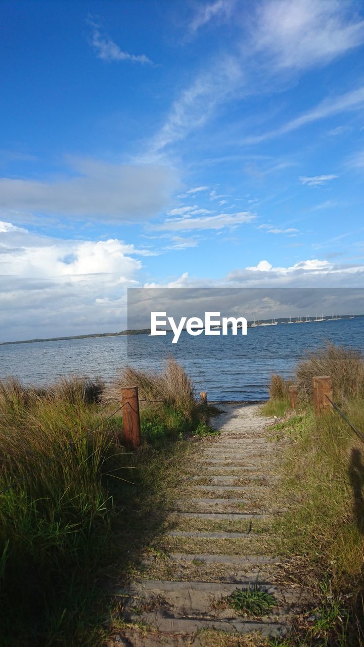 FOOTPATH BY SEA AGAINST SKY