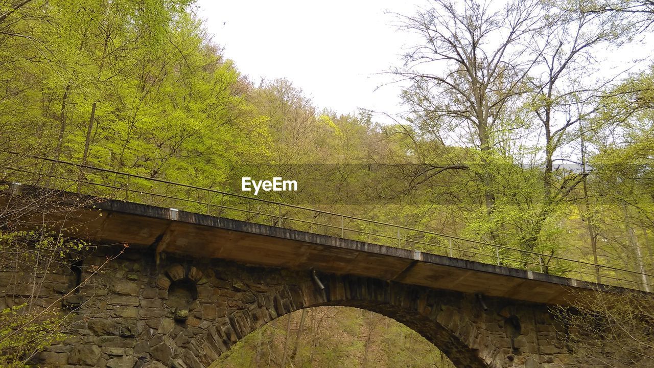 Low angle view of stone bridge